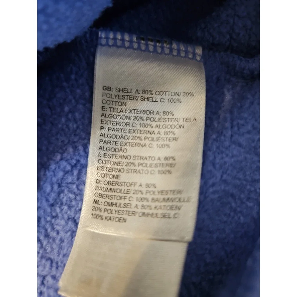 The North Face Hoodie Womens Large Blue Long Sleeve Logo Sweatshirt (629